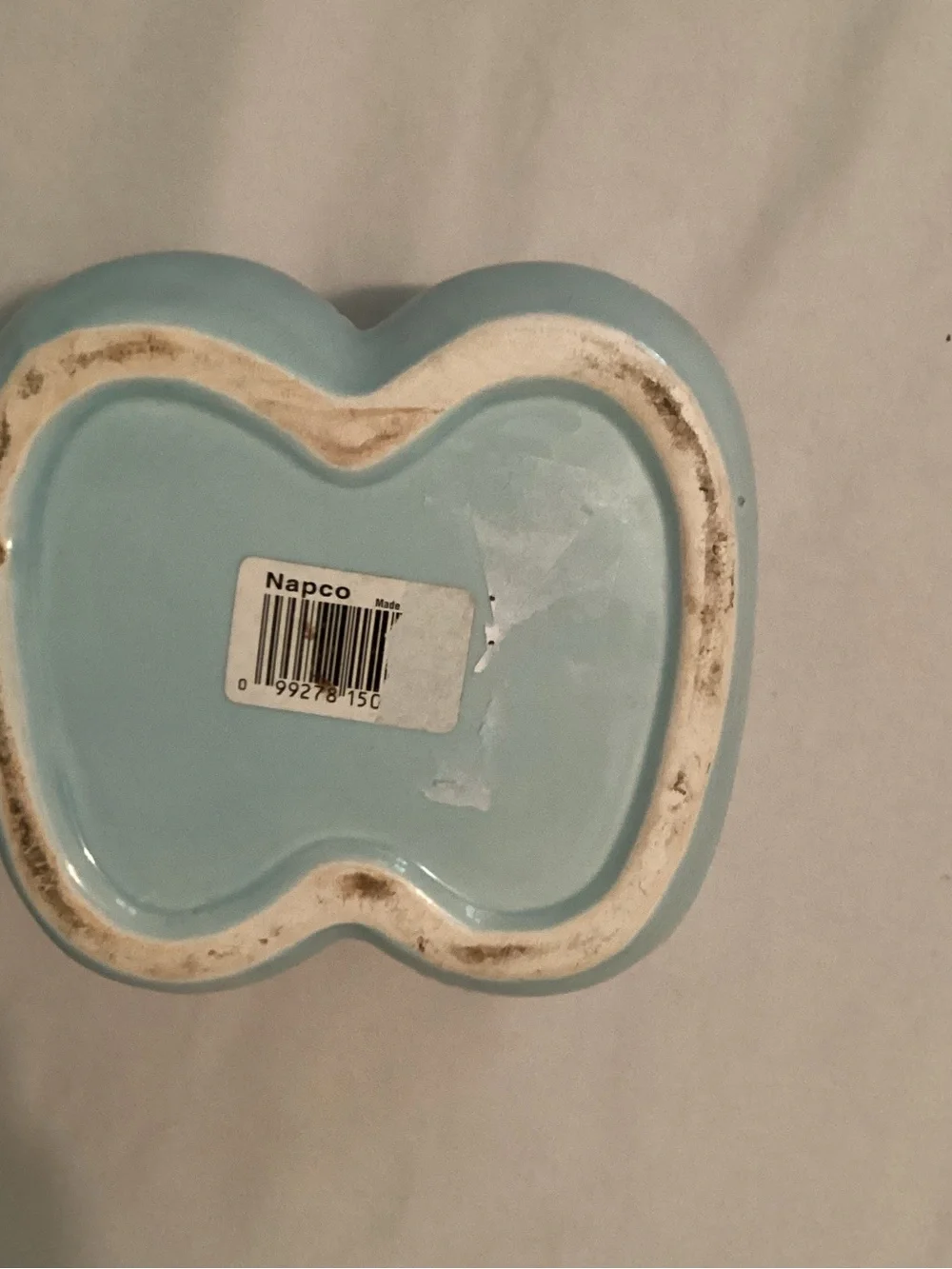 Napco Vintage Blue Booties Ceramic Floral Nursery Gift Planter